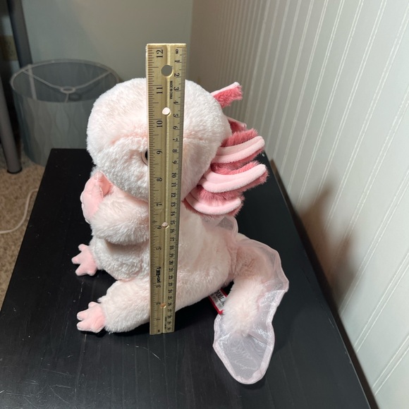 Douglas Pink Axolotl Plush Stuffed Animal Iridescent Tail Sparkle New W/O Tags - Picture 3 of 16